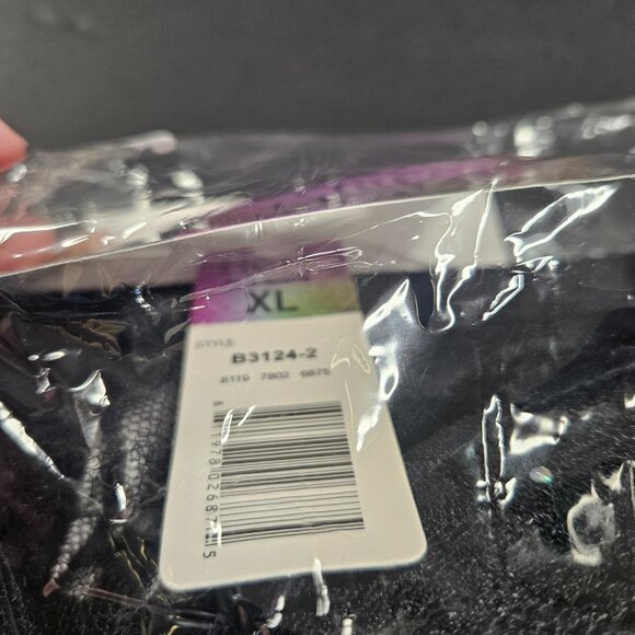 Hers by Herman 38B Black lacy bra with beads, XL Panties - Picture 7 of 8